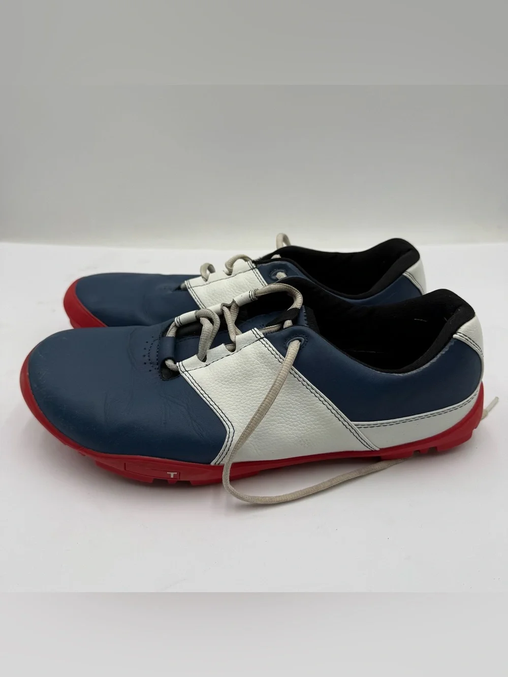 B45 TRUE Linkswear Original 1.2 OG Mens Sz 11 Golf Shoes Blue Leather Spikeless